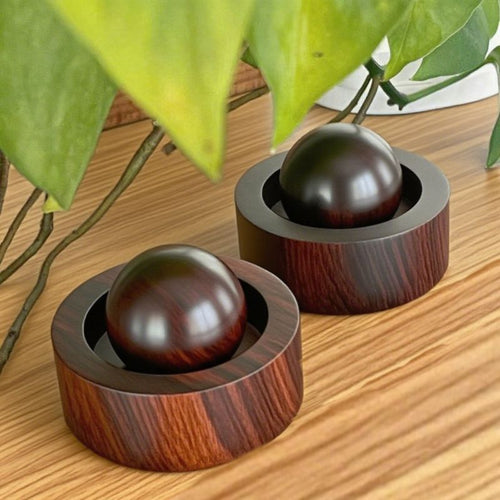 1 Natural Wooden Spherical Diffuser, a Non-electric Essential Oil Container That Slowly Releases Long-lasting Fragrance. Suitable for Home, Car, Bathroom, Office - Decorative Wooden Spherical Diffuser with Natural Wood Grain. Ideal for Essential
