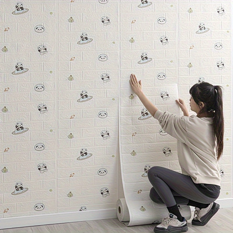 Ten-meter-long self-adhesive waterproof and home wall stickers bedroom living room wall simple rental room renovation ceiling kitchen background wall decoration