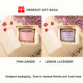 2Pack KBHOMFRA Scented Candle for Home, Coconut Jasmine Lavender Essential Oils Fragrant, Soy Wax 12.4Oz Large Capacity, 3-Wick 70 Hours Burn, for Festival Luxury Gift, Sleep Relaxation Ambience