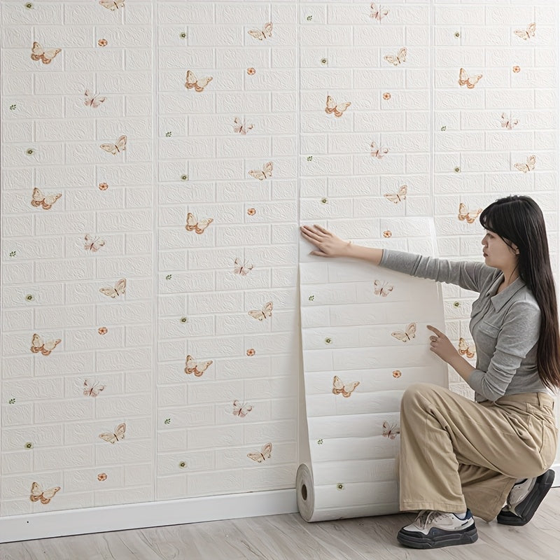 Ten-meter-long self-adhesive waterproof and home wall stickers bedroom living room wall simple rental room renovation ceiling kitchen background wall decoration