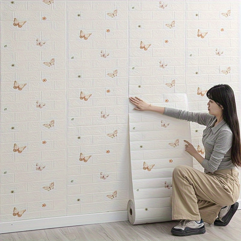 Ten-meter-long self-adhesive waterproof and home wall stickers bedroom living room wall simple rental room renovation ceiling kitchen background wall decoration