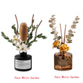 2pcs KBHOMFRA Dried Flower Reed Diffuser Jasmine Cedar Sandalwood Scent Diffusers with Stick for Home Bedroom Bathroom Diffuser Freshens Deodorizes Air.