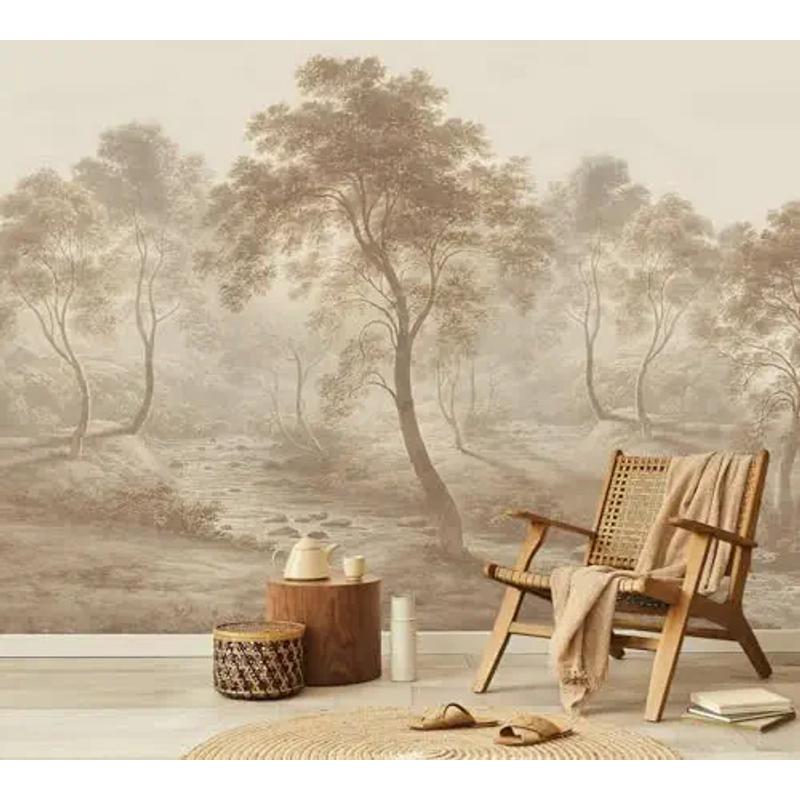 YQWDMX - Peel and Stick Vintage Forest Wallpaper Tropical Jungle murals for Bedroom ZY10 S